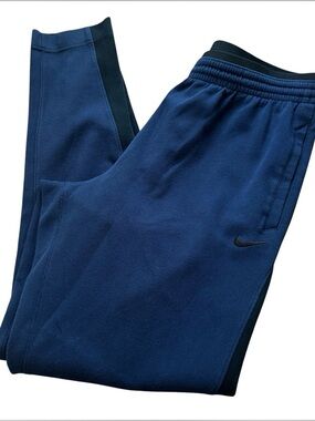 Nike Showtime Joggers Mens Basketball Pants Blue Size XL Sweatpants Drawstring